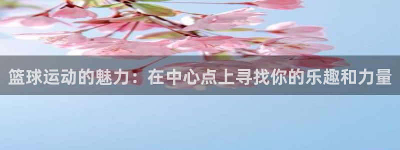 篮球运动的魅力：在中心点上寻找你的乐趣和力量