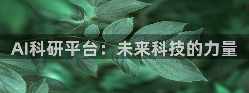AI科研平台：未来科技的力量