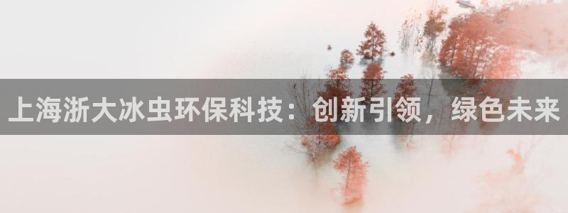 上海浙大冰虫环保科技：创新引领，绿色未来